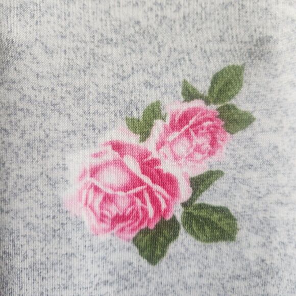 Betsey Johnson Y2K-Flirty Rose AOP-Knit Tunic/Dress-Rfl-M-Coquette-Cottagecore - Picture 6 of 10